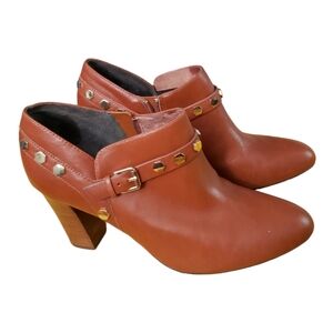 ISOLA ELISHA GOLD STUDDED ANKLE BOOT SZ 11 (3.5" HEEL)